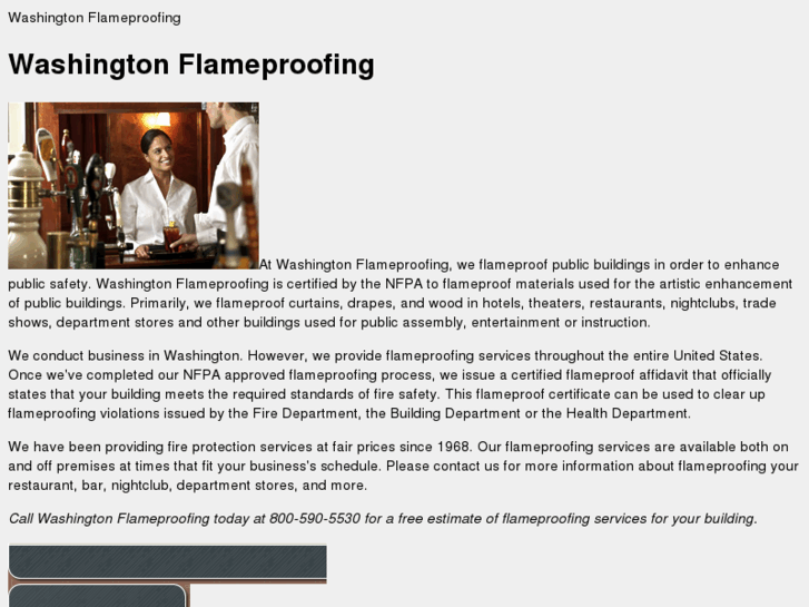 www.flameproofingwashington.com