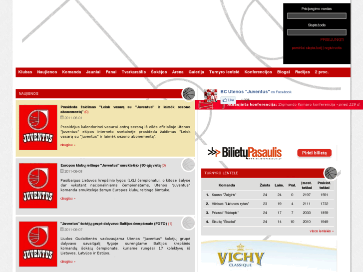 www.utenosjuventus.lt