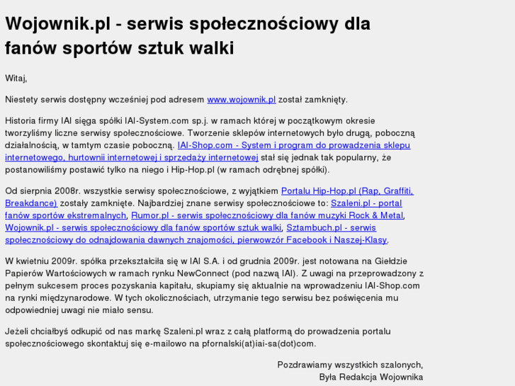 www.wojownik.pl