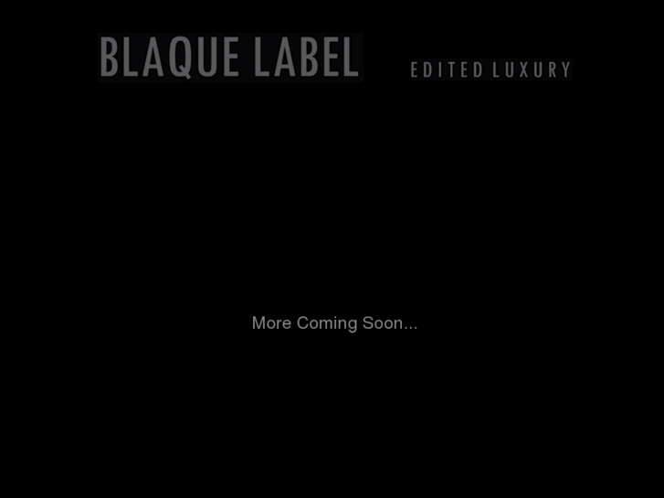 www.blaquelabel.com