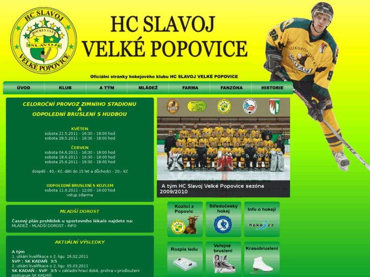 www.hcslavojvelkepopovice.cz