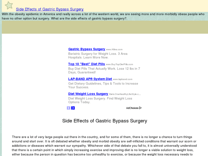 www.sideeffectsofgastricbypasssurgery.com