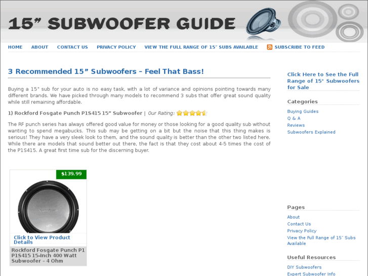 www.15subwoofer.info