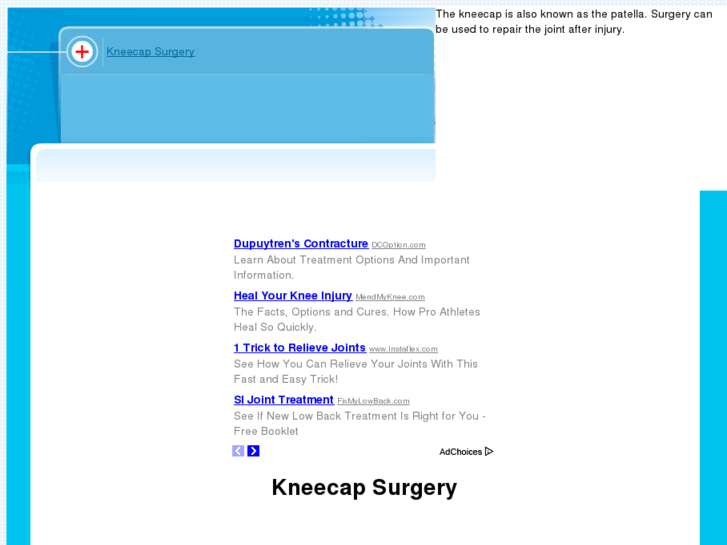 www.kneecapsurgery.com