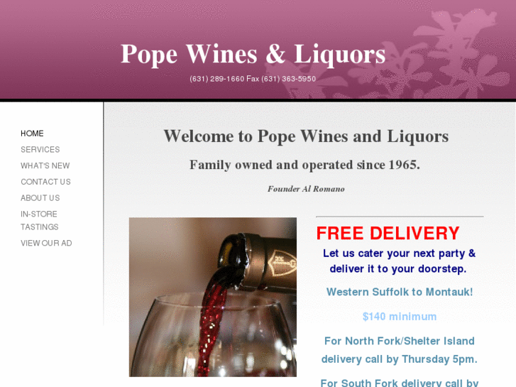 www.popewineandliquors.com