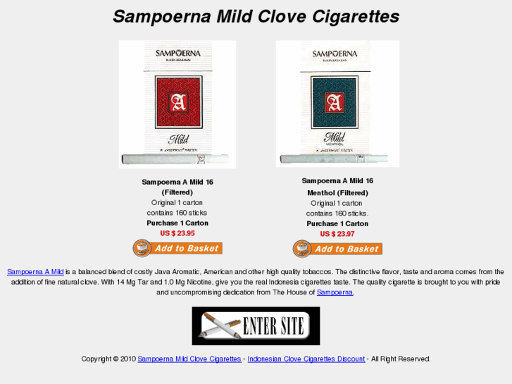 www.sampoernamildcigarettes.com