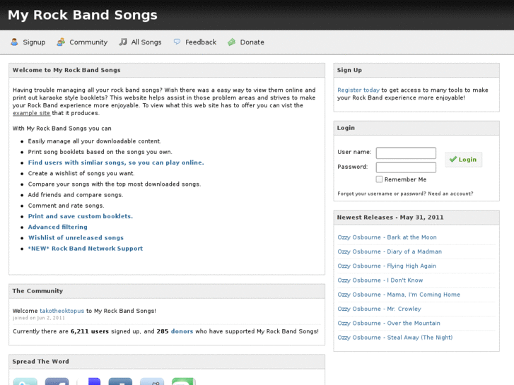 www.myrockbandsongs.com