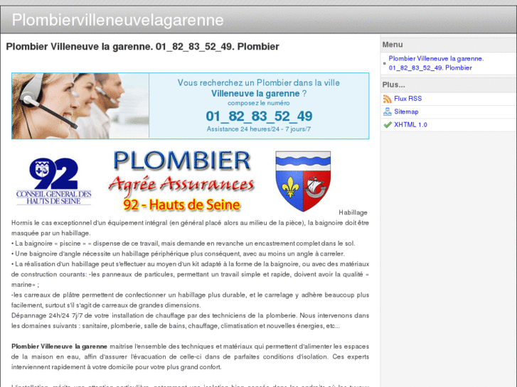 www.plombiervilleneuvelagarenne.com