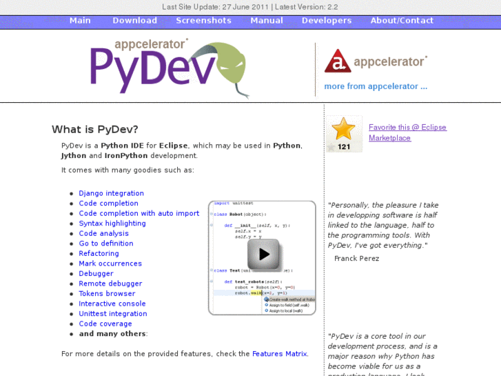 www.pydev.org