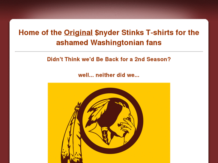 www.snyderstinks.com