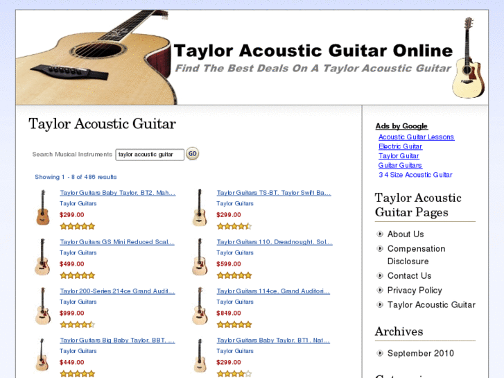 www.tayloracousticguitaronline.com