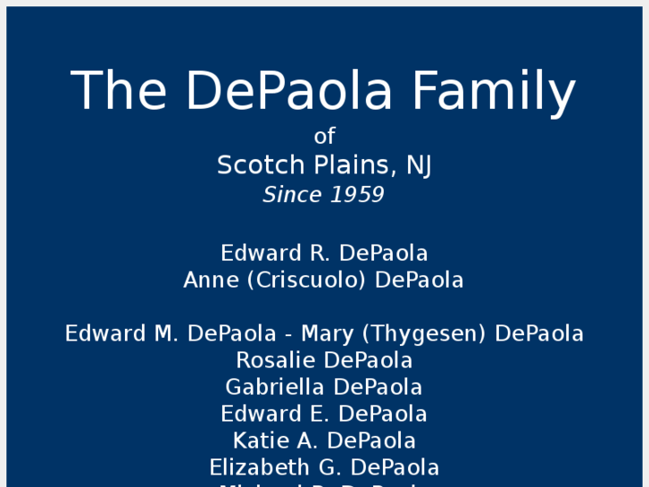 www.thedepaolafamily.com