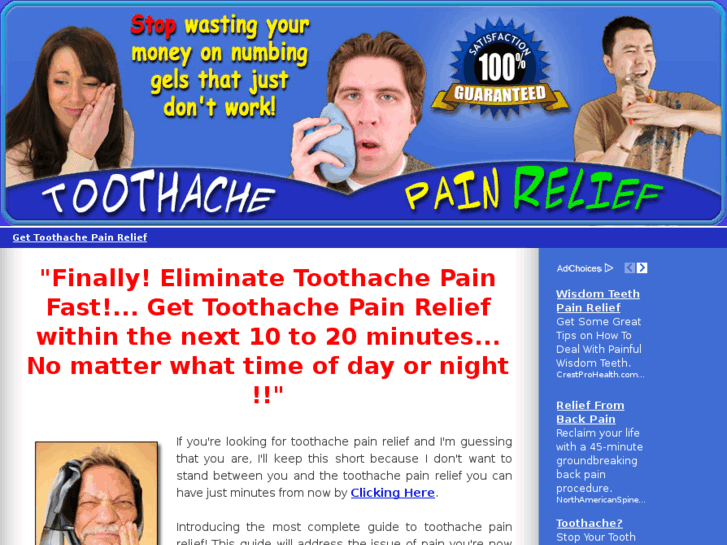 www.toothache-pain-relief.com