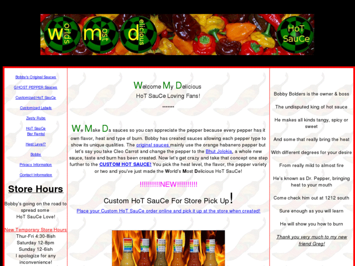 www.wmdhotsauce.com