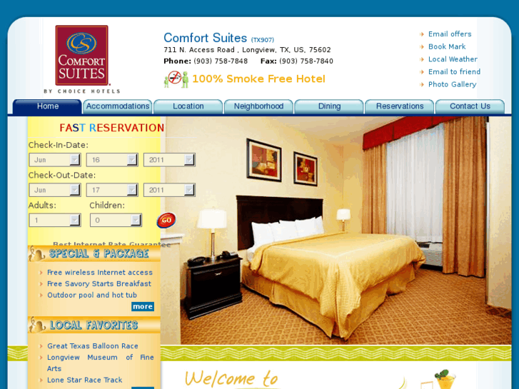 www.comfortsuiteslongviewsouth.com