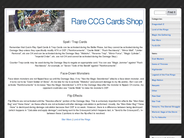 www.rareccgcards.com