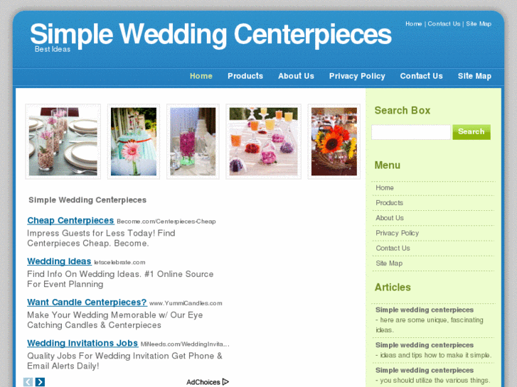 www.simpleweddingcenterpieces.com