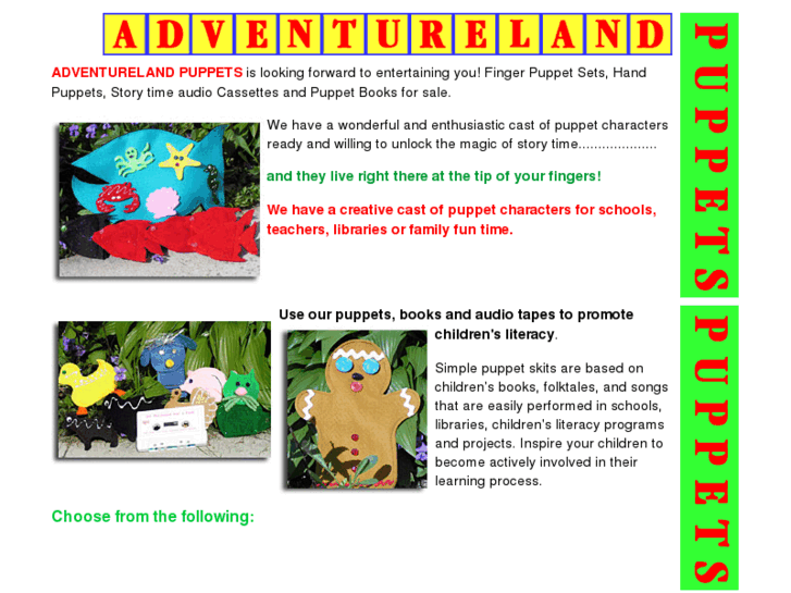 www.adventurelandpuppets.com