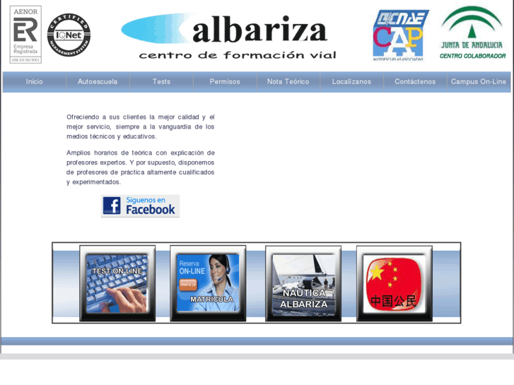 www.autoescuelaalbariza.es