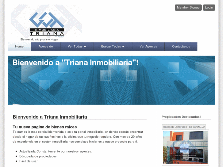 www.trianainmobiliaria.com