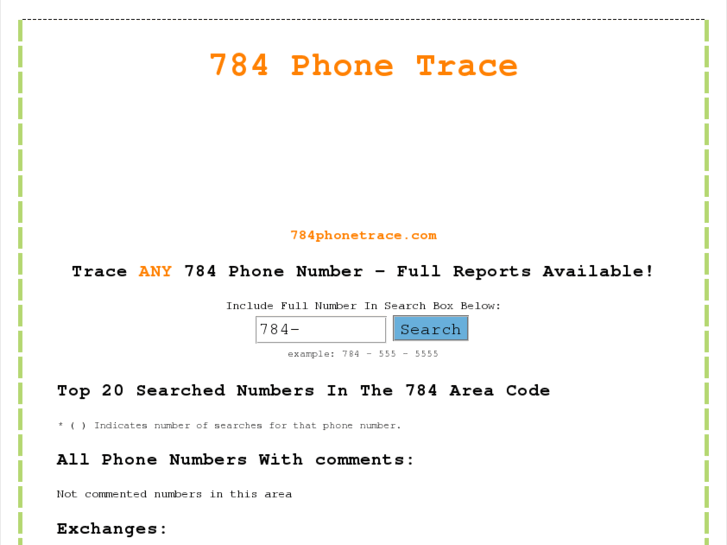 www.784phonetrace.com