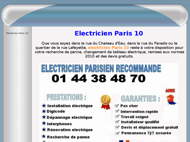 www.electricienparis10.com