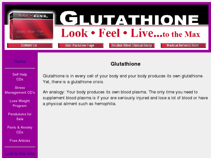 www.glutathioneforhealth.com