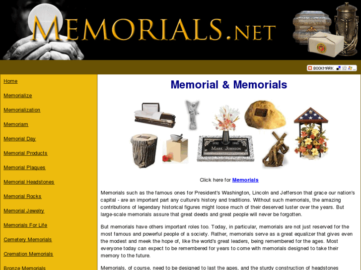 www.memorials.net