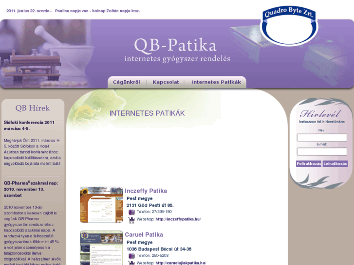 www.qbpatika.hu