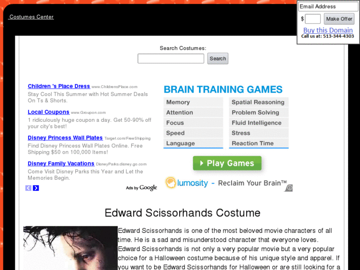 www.edwardscissorhandscostume.com