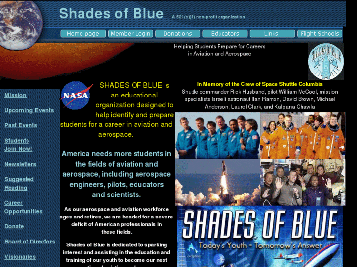 www.ourshadesofblue.org