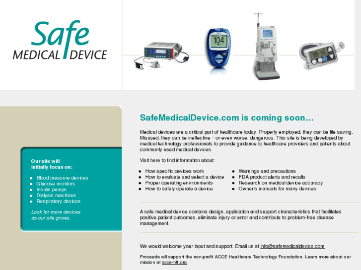 www.safemedicaldevice.com