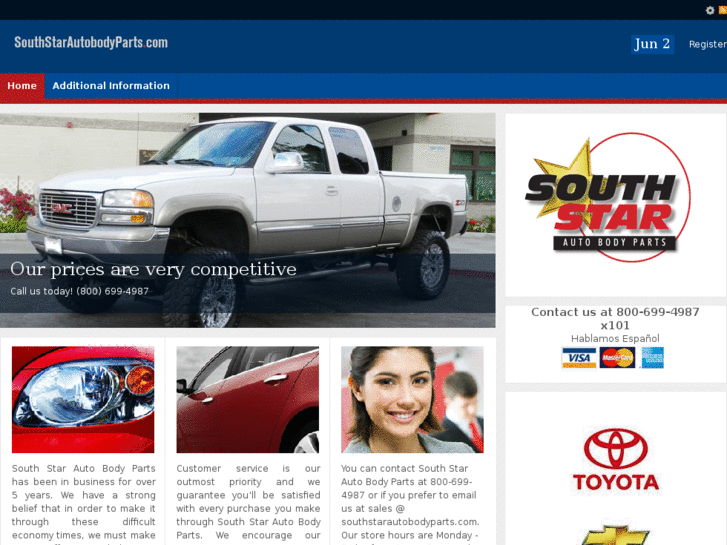 www.southstarautobodyparts.com