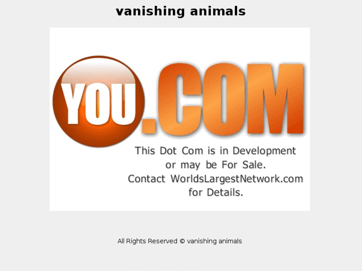 www.vanishinganimals.com