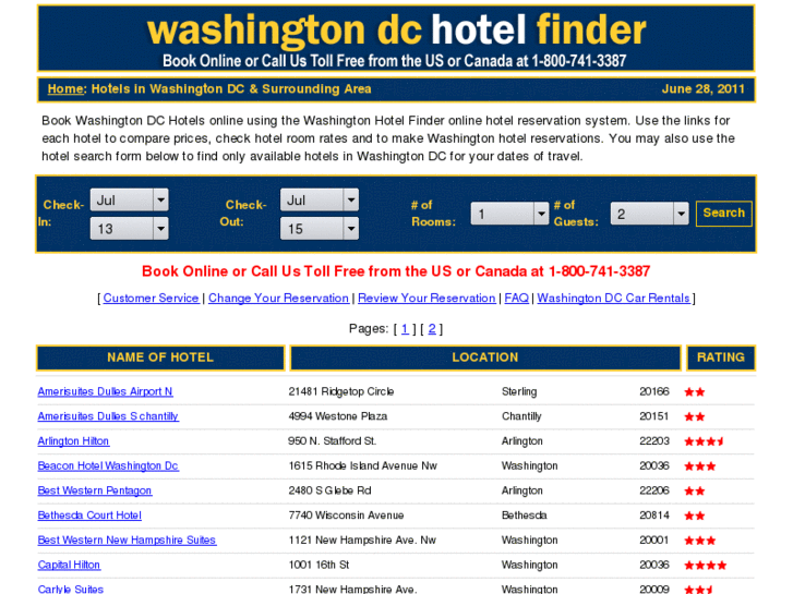 www.washingtondchotelfinder.com