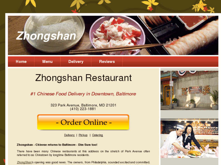 www.zhongshanrestaurant.com