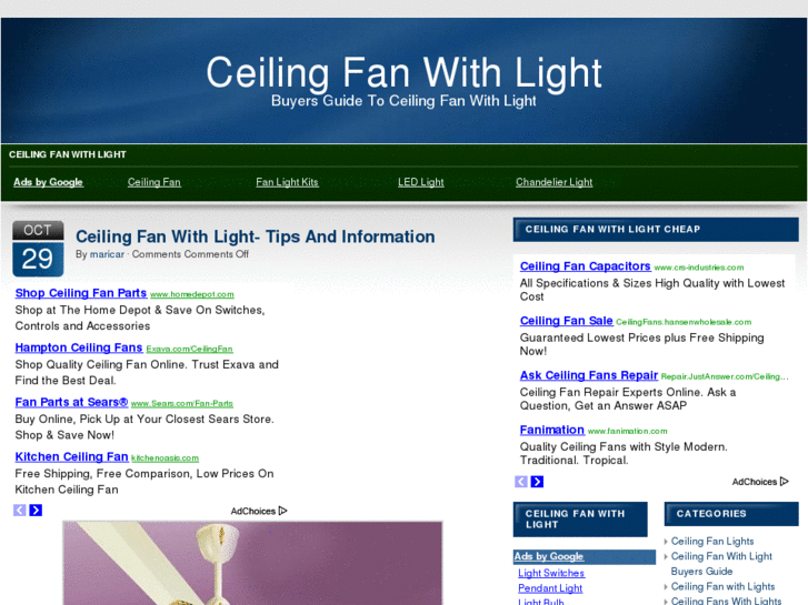 www.ceilingfanwithlight.net