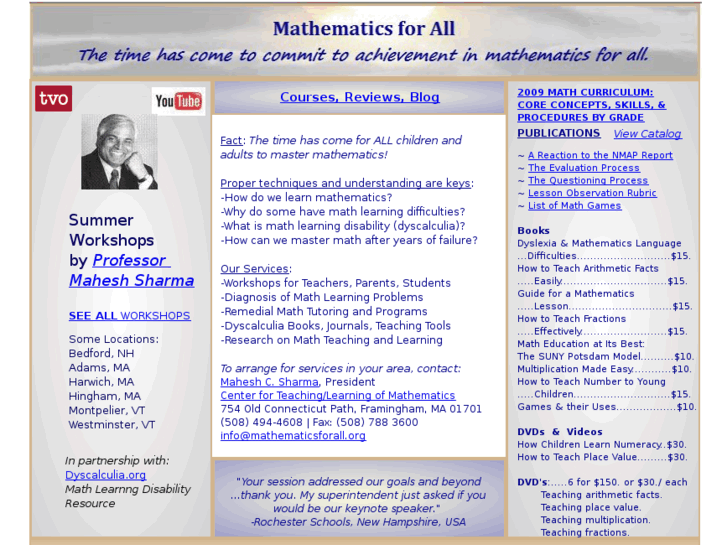 www.mathematicsforall.org