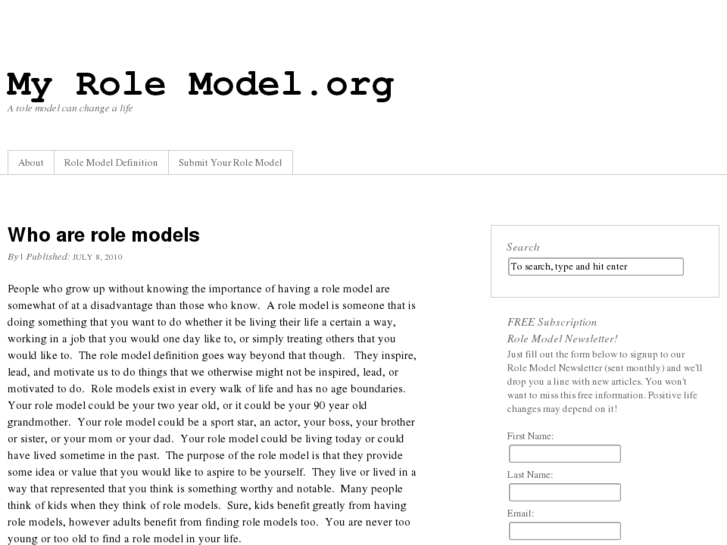 www.myrolemodel.org