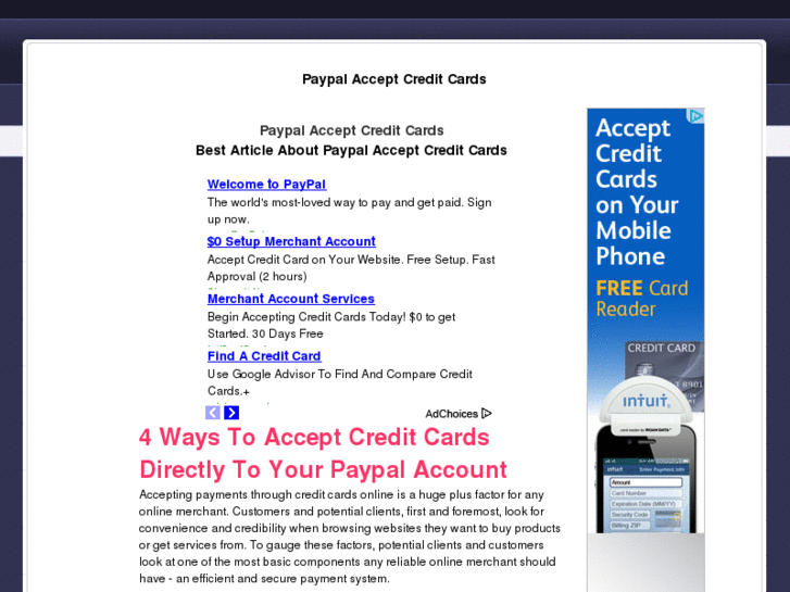 www.paypalacceptcreditcards.com