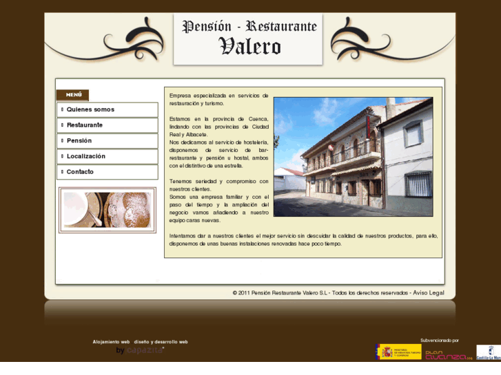 www.pensionrestaurantevalero.com