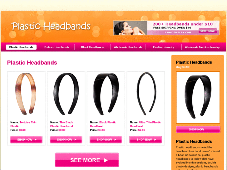 www.plasticheadbands.net