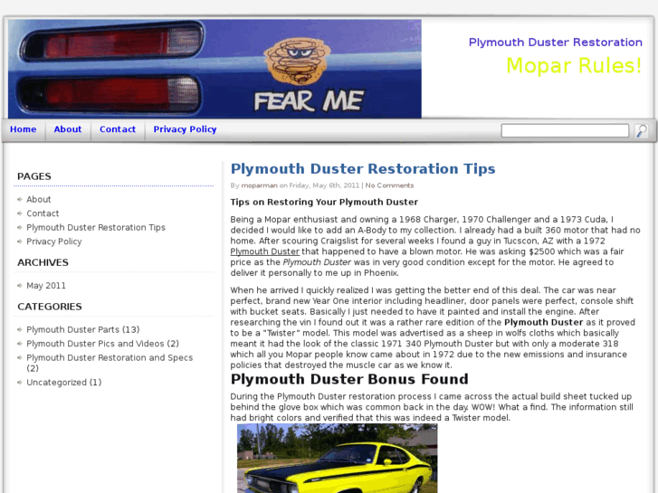 www.plymouthduster.net