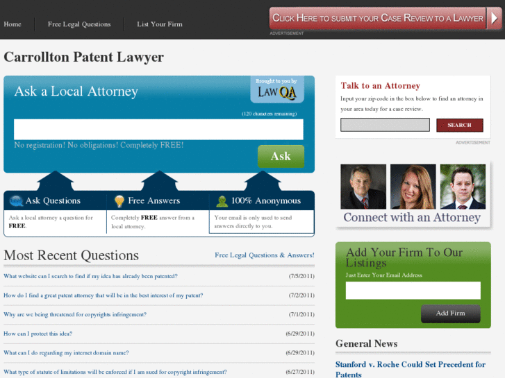 www.carrolltonpatentlawyer.com