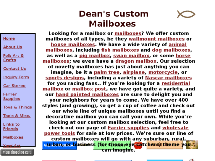 www.deanscustommailboxes.com