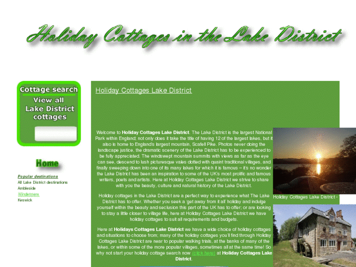 www.holidaycottageslakedistrict.info