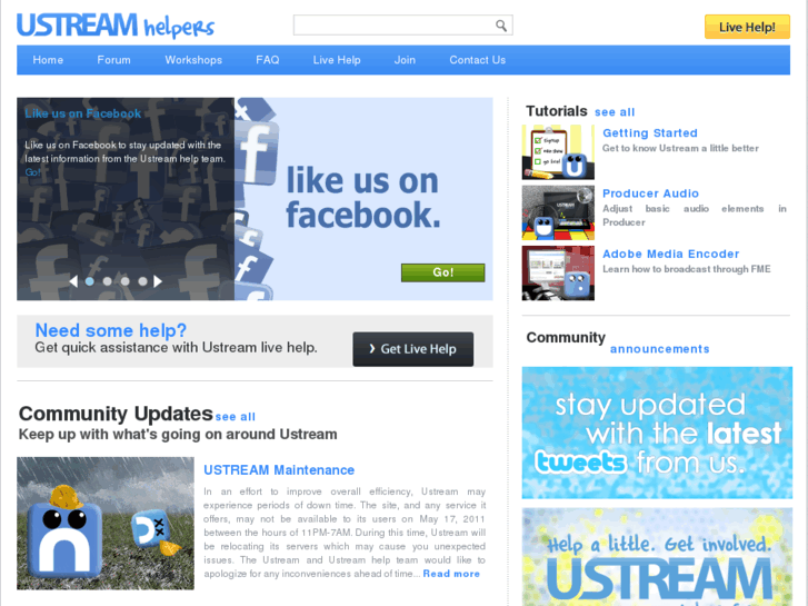 www.ustream-helpers.com