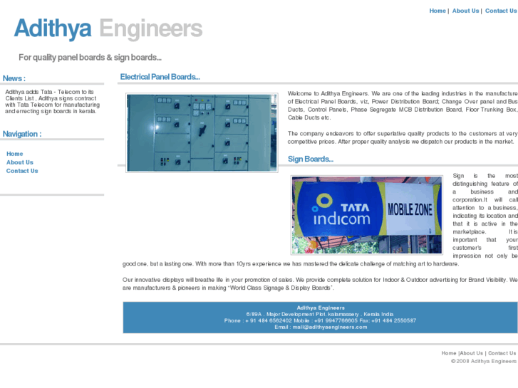 www.adithyaengineers.com