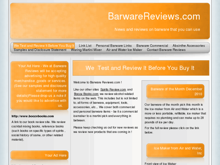 www.barwarereviews.com