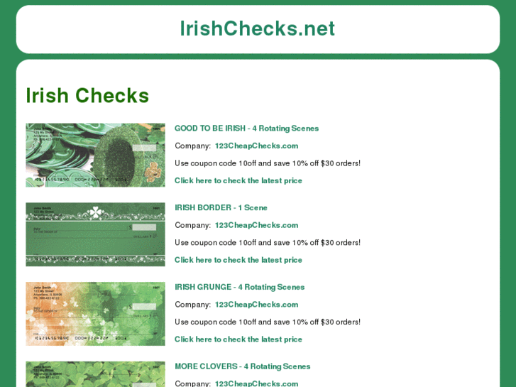 www.irishchecks.net